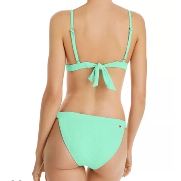 New Red Carter Textured Bikini Top & Bottom Matching Set NWT Large (8-10 US) - Picture 7 of 16